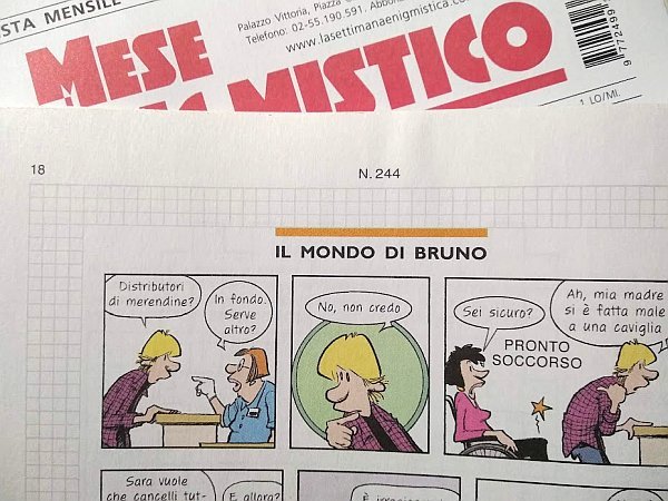 Una striscia di Zits su Il mese enigmistico