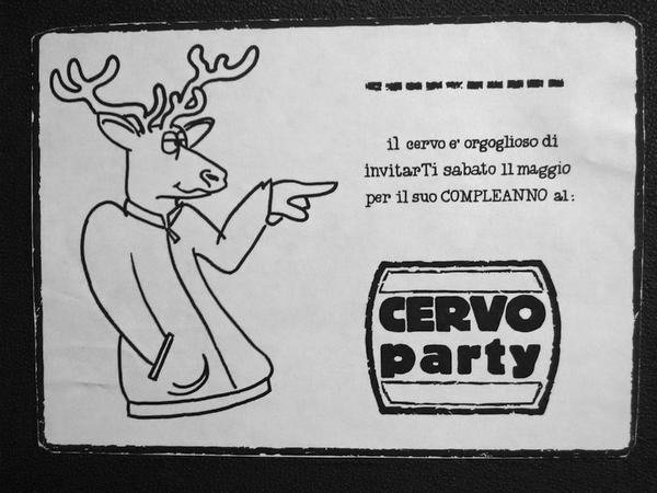 Invito a uno dei primi cervoparty