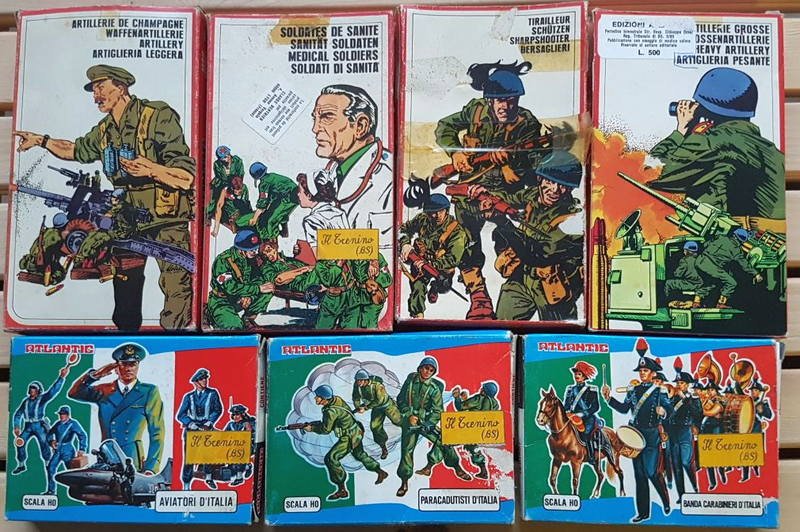 Scatole di Soldatini Atlantic